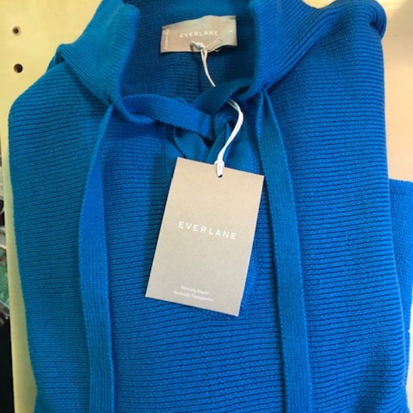 NWT Everlane Lace-Up Smock Sweater M - Picture 3 of 3